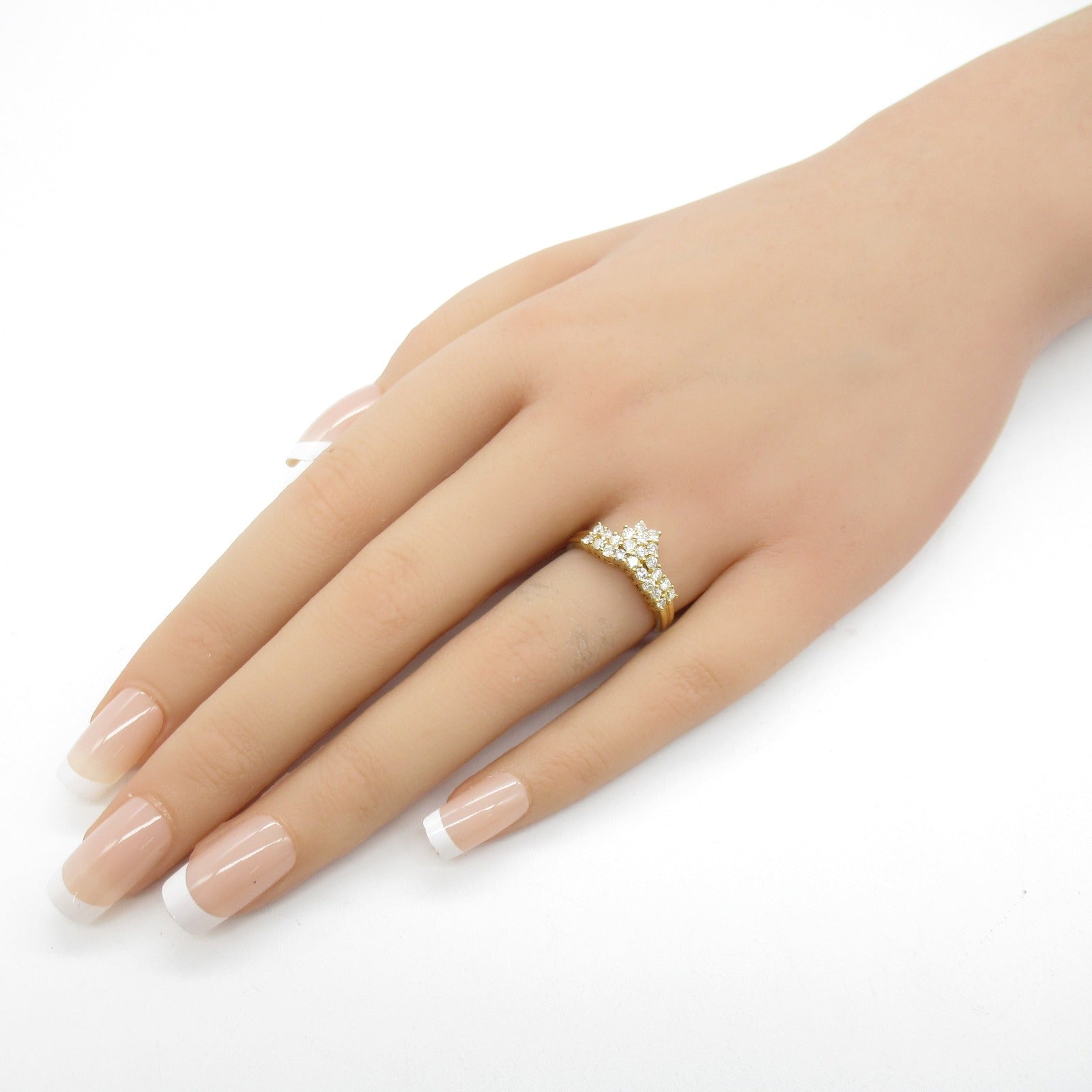 Jewelry Jewelry Diamond Ring Ring Ring Jewelry K18 (yellow g) Diamond  Clear Diamond 4.0g