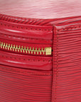 Louis Vuitton 1996 Cannes Vanity Handbag Red Epi M48037