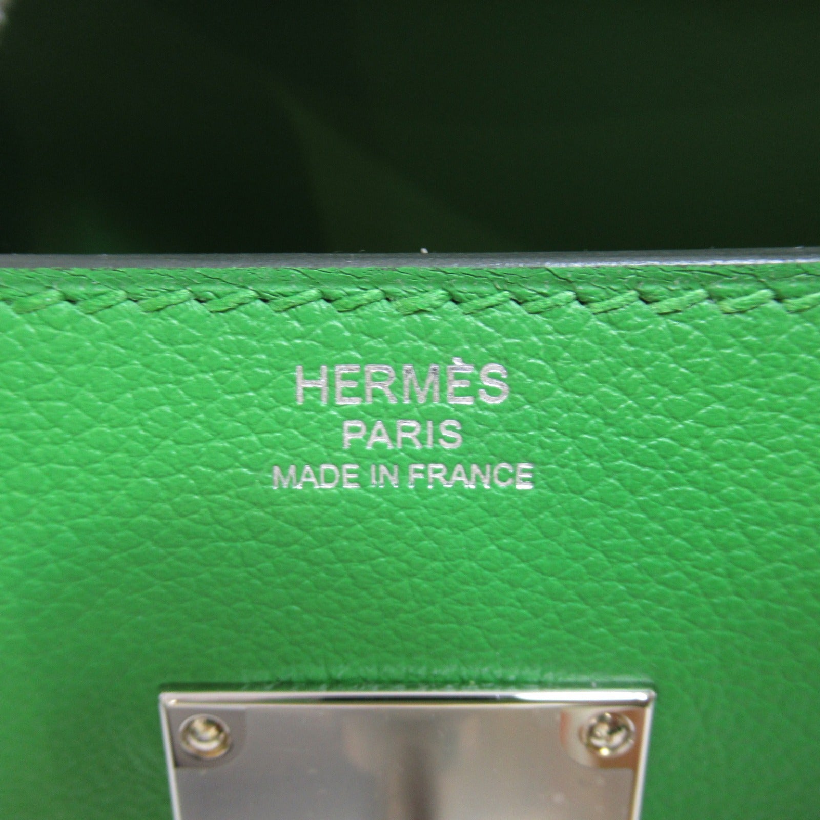 Hermes Kelly Messengers Shoulder Bag PM Vel Yuka Shoulder Bag Leather Evergreen  Green
