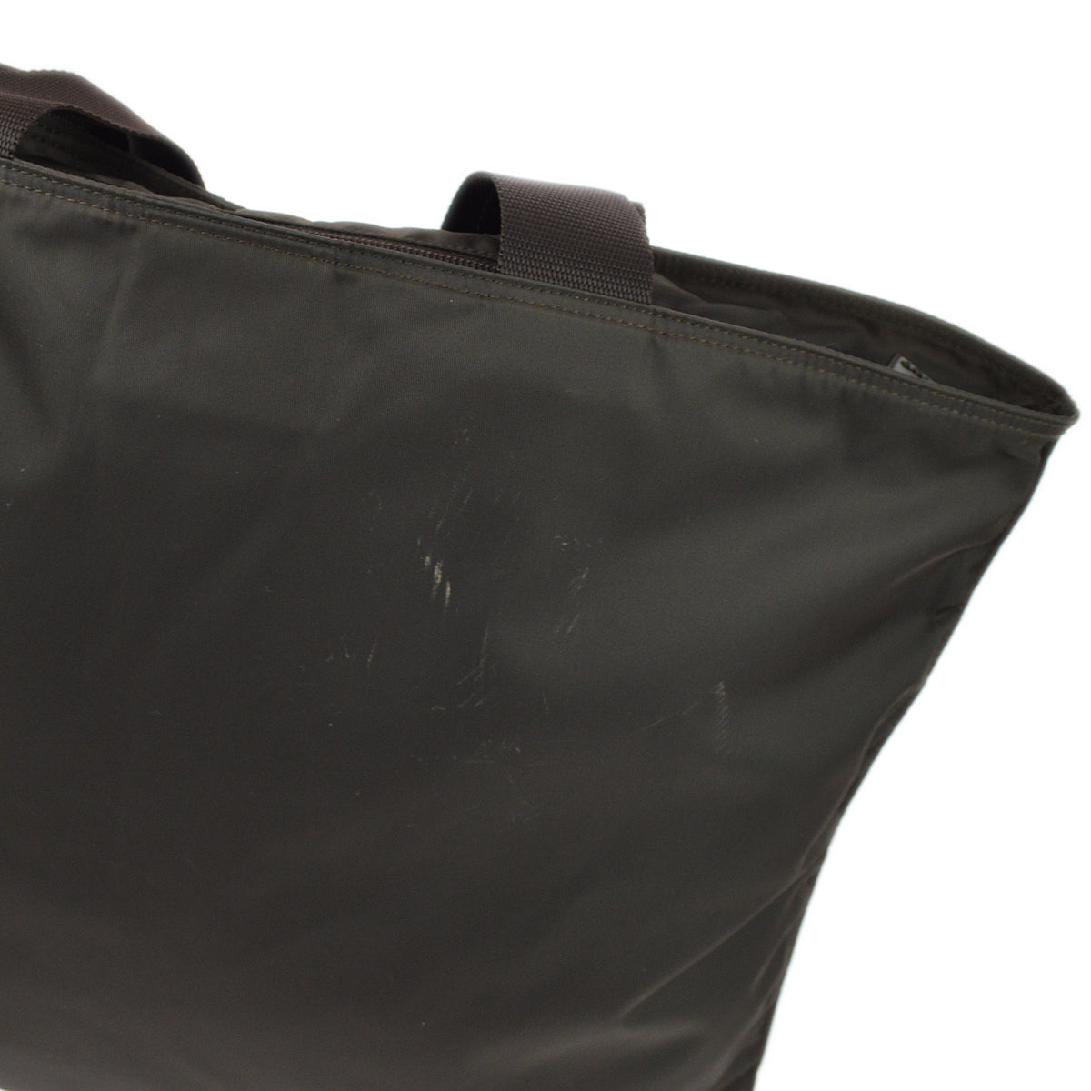 Prada Brown Nylon Tote Handbag