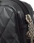 Chanel 2003-2004 Black Calfskin Cambon Ligne Shoulder Bag