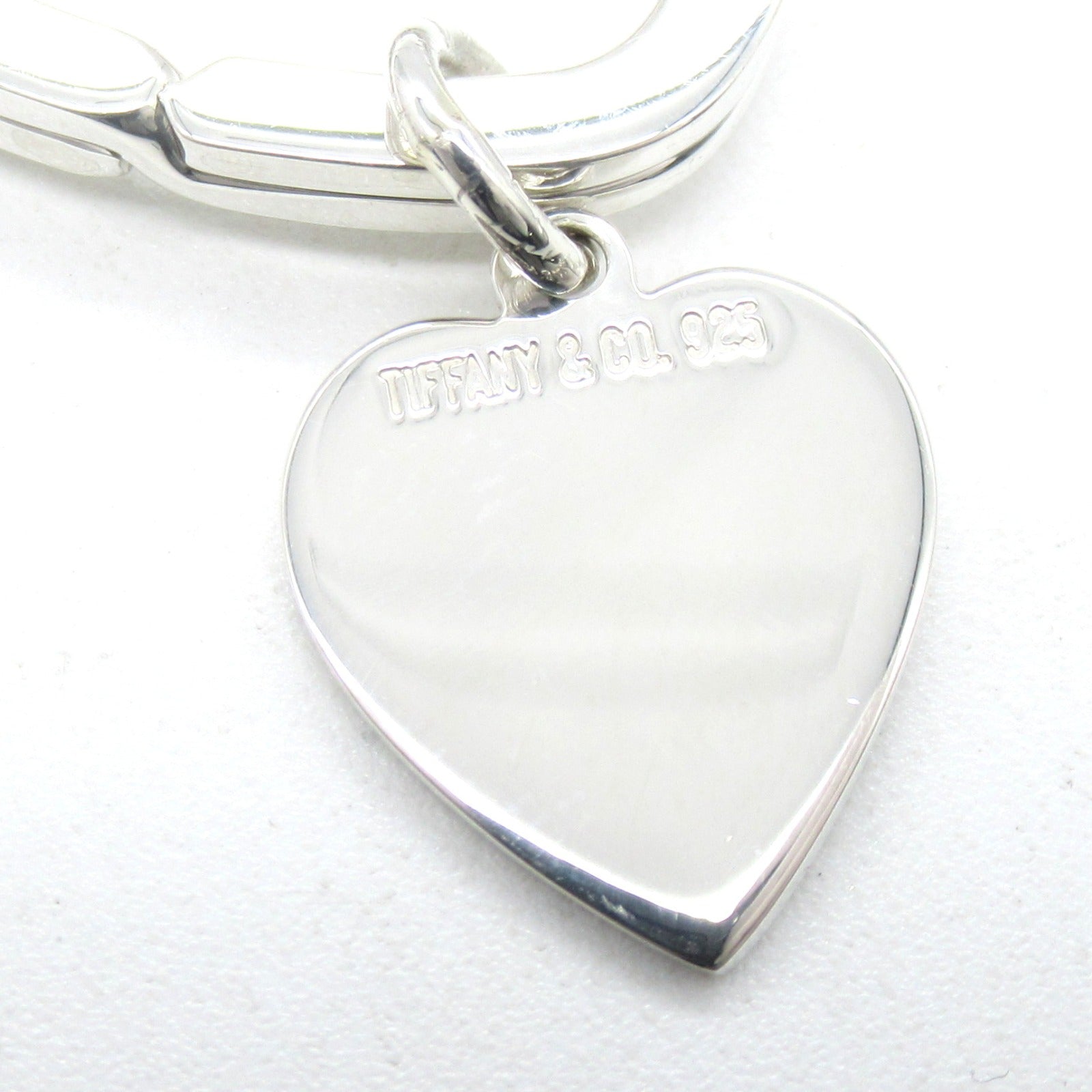 TIFFANY&amp;CO Heart Keyring Keying Accessories Silver 925  Silver