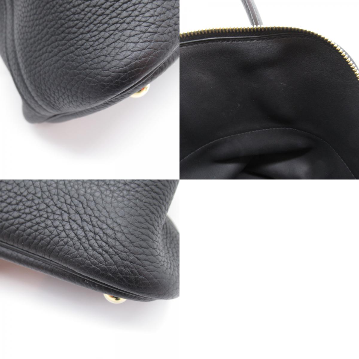Hermes Bolide 31 Black Handbag Bag  Togo  Black Box
