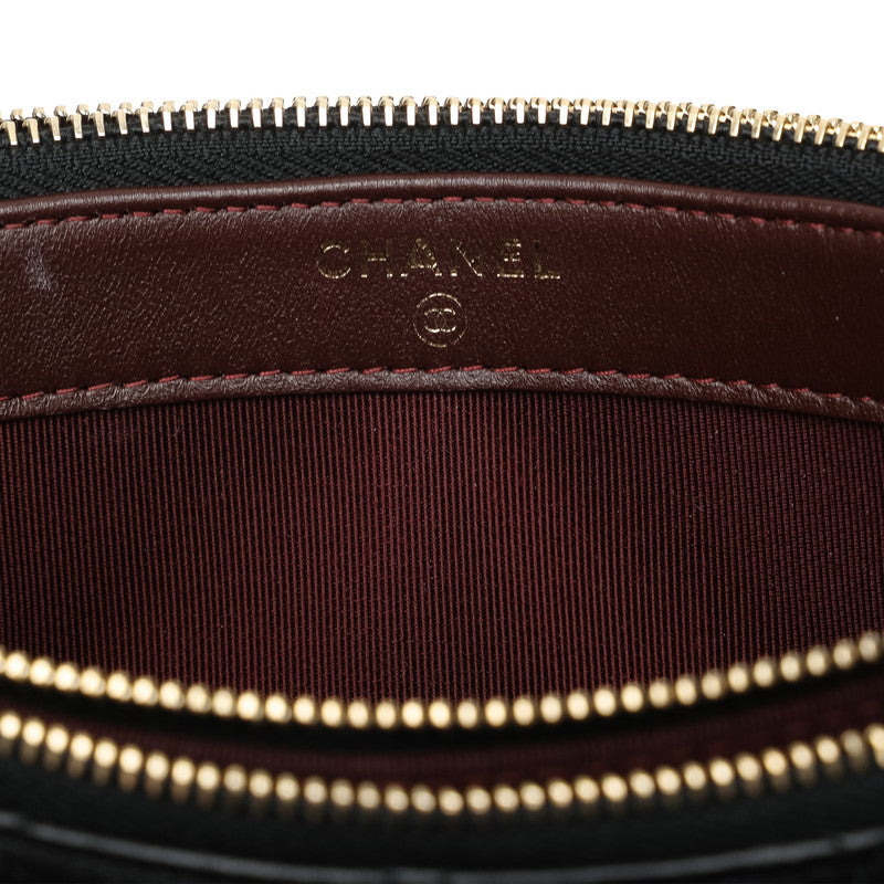 Chanel Matrasse Coco Chain Wallet Shoulder Bag Black   Chanel