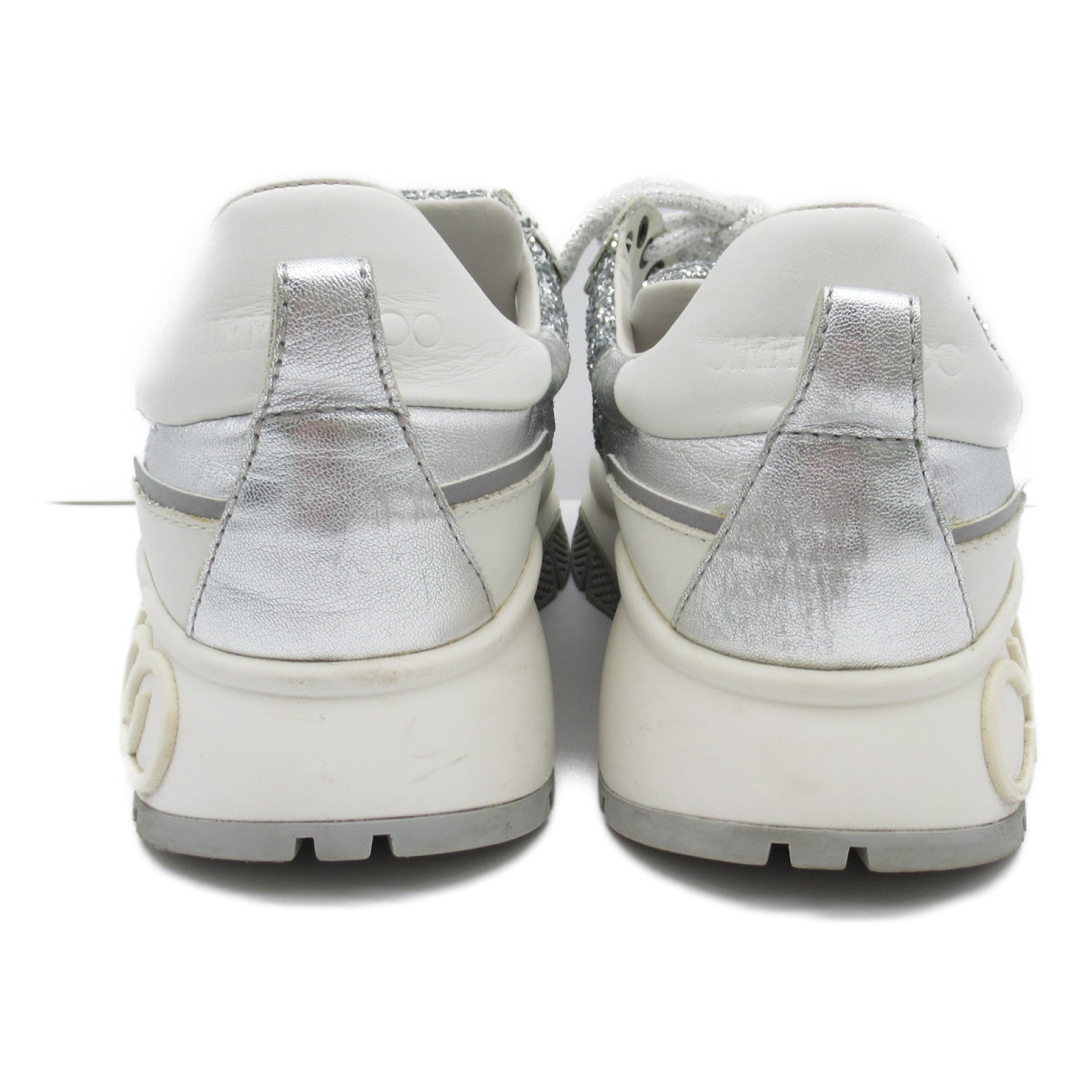 JIMMY CHOO Sneaker Shoes  Leather Women's Silver