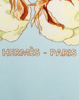 Hermes Carré 90 TURBANS DES REINES Queen's Turban Shirt Blue Multicolor Silk  Hermes