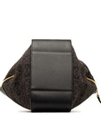 Loewe Hammock Small Handbag Shoulder Bag 2WAY Black Leather Canvas  LOEWE