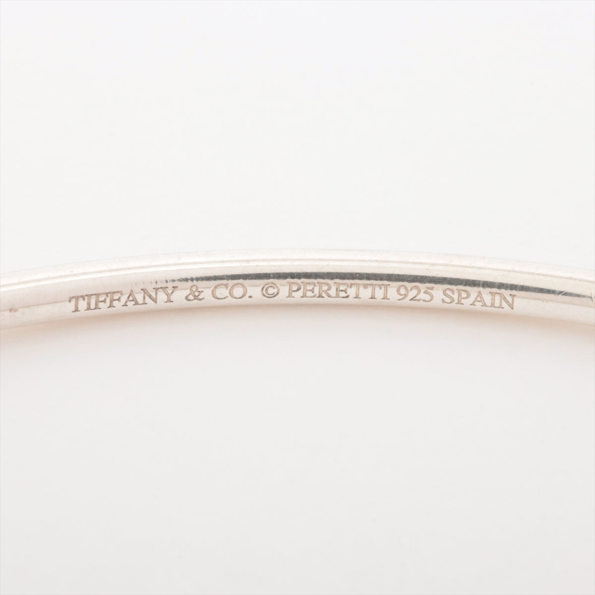 Tiffany Openheart Bangle 925 7.3g Silver