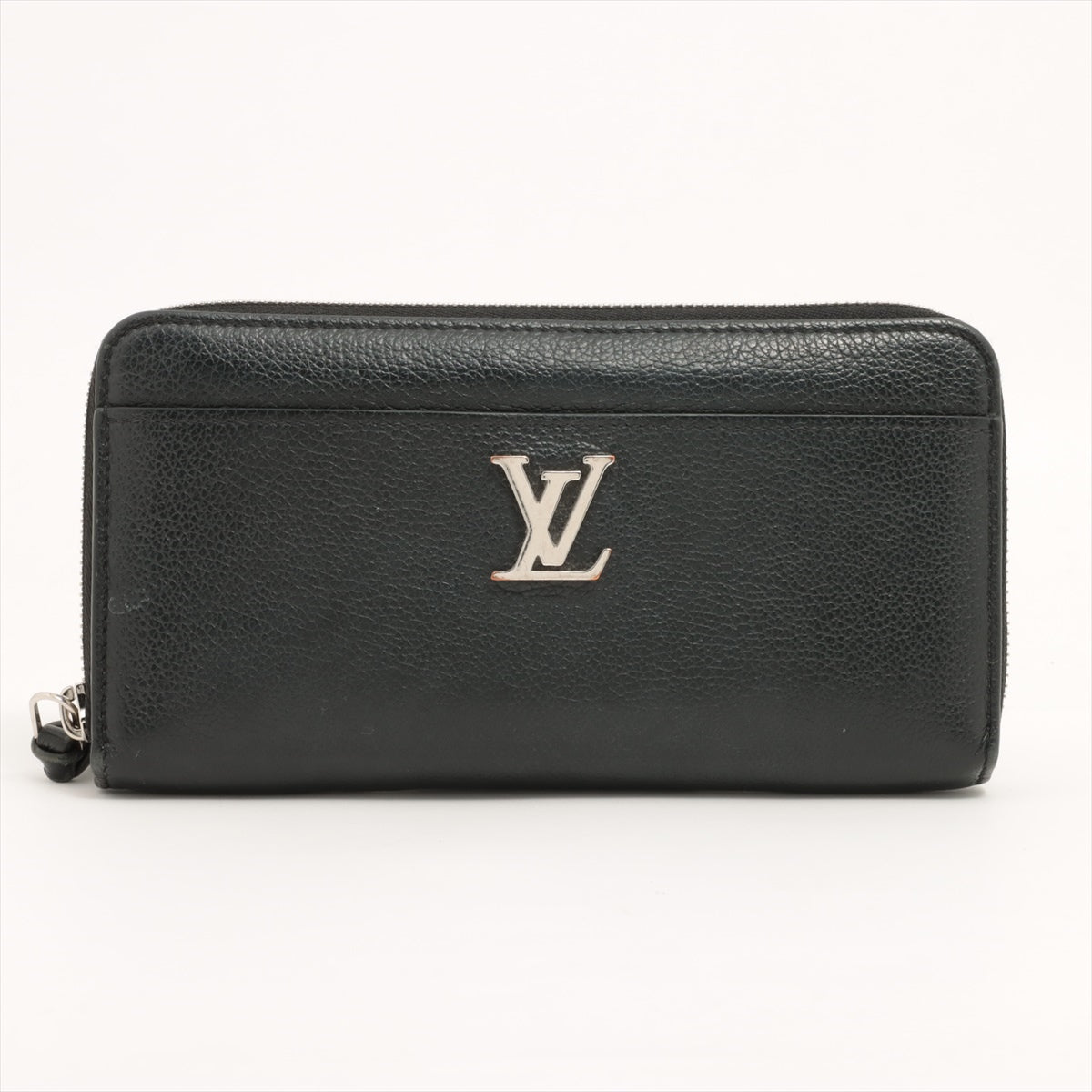 Louis Vuitton LV Logo Zippy Locky M62622 Noneir Round Zip Wallet