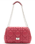 Christian Dior Leather Chain Shoulder Bag Red