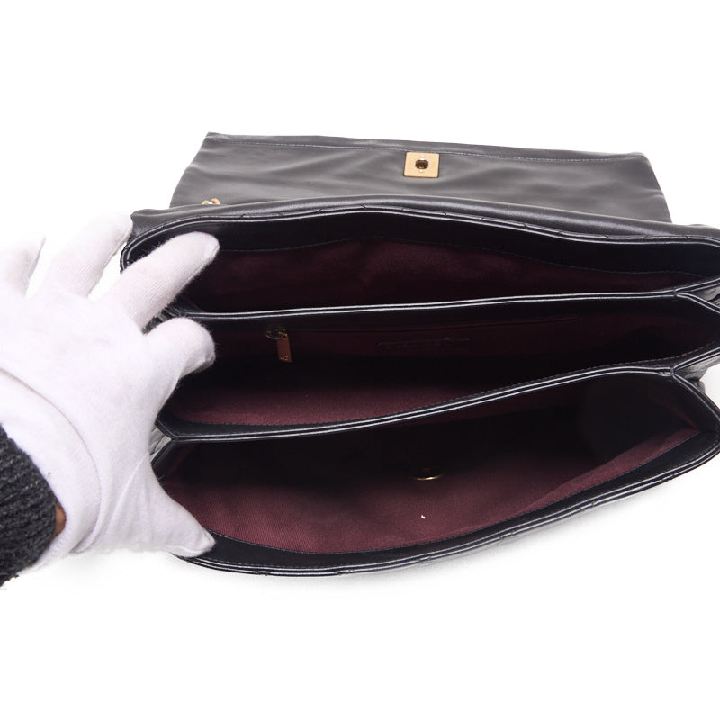 Chanel Matrasse Turn-Lock Single Flap  Black  Shoulder Bag  Shoulder Bag Ladies Hybrid Bag  Delivery Dutch Shark Online