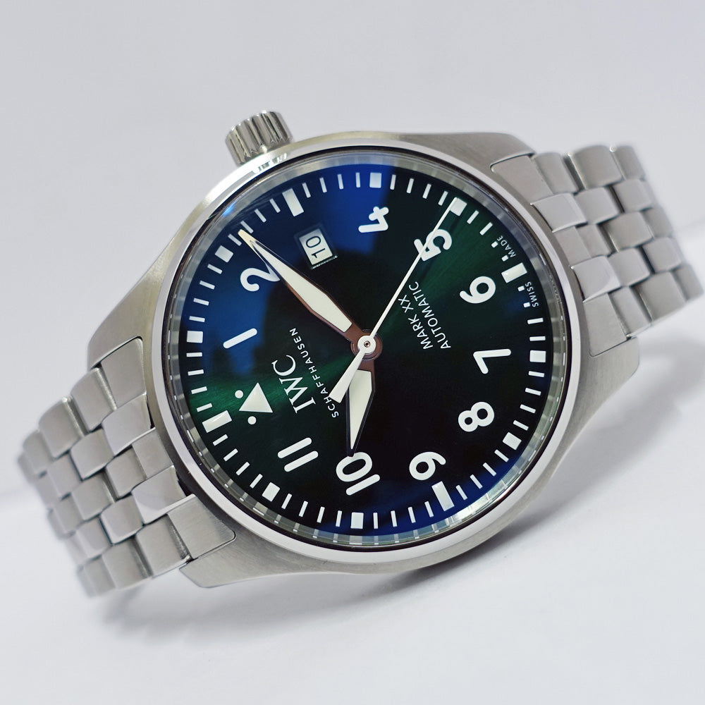 IWC International Watch Company Pilot Watch Mark 20 IW328206 Green Green  SS Leather Automatic   2023