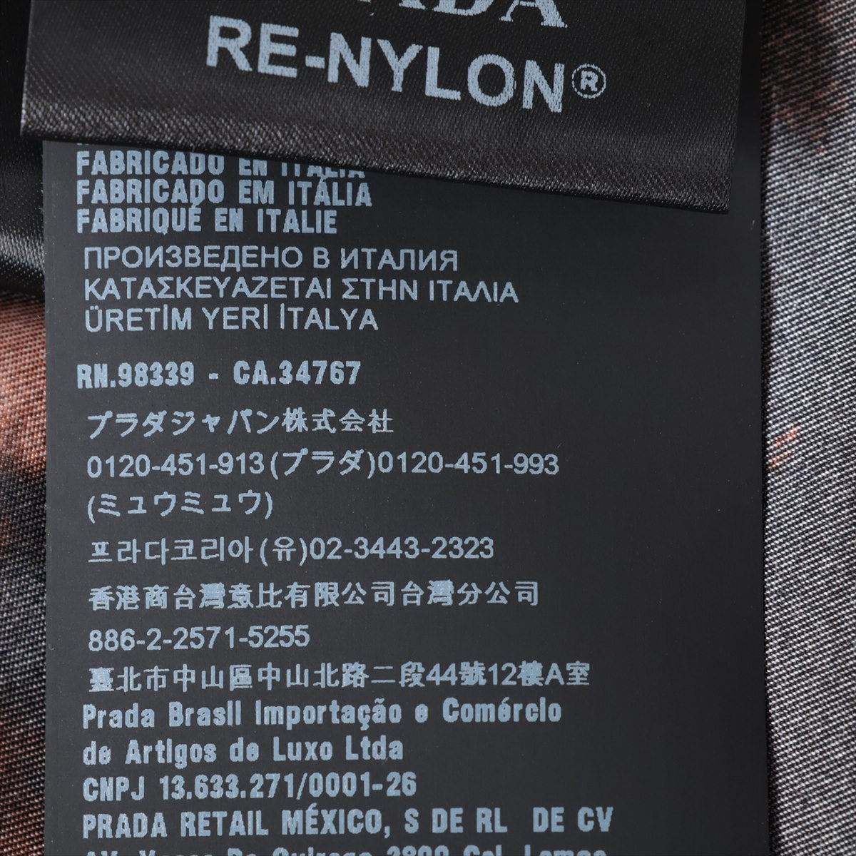 Prada Re Nylon Li Nylon 22 Years Nylon Shirt S Men Black x Orange SC513 Triangle Logo