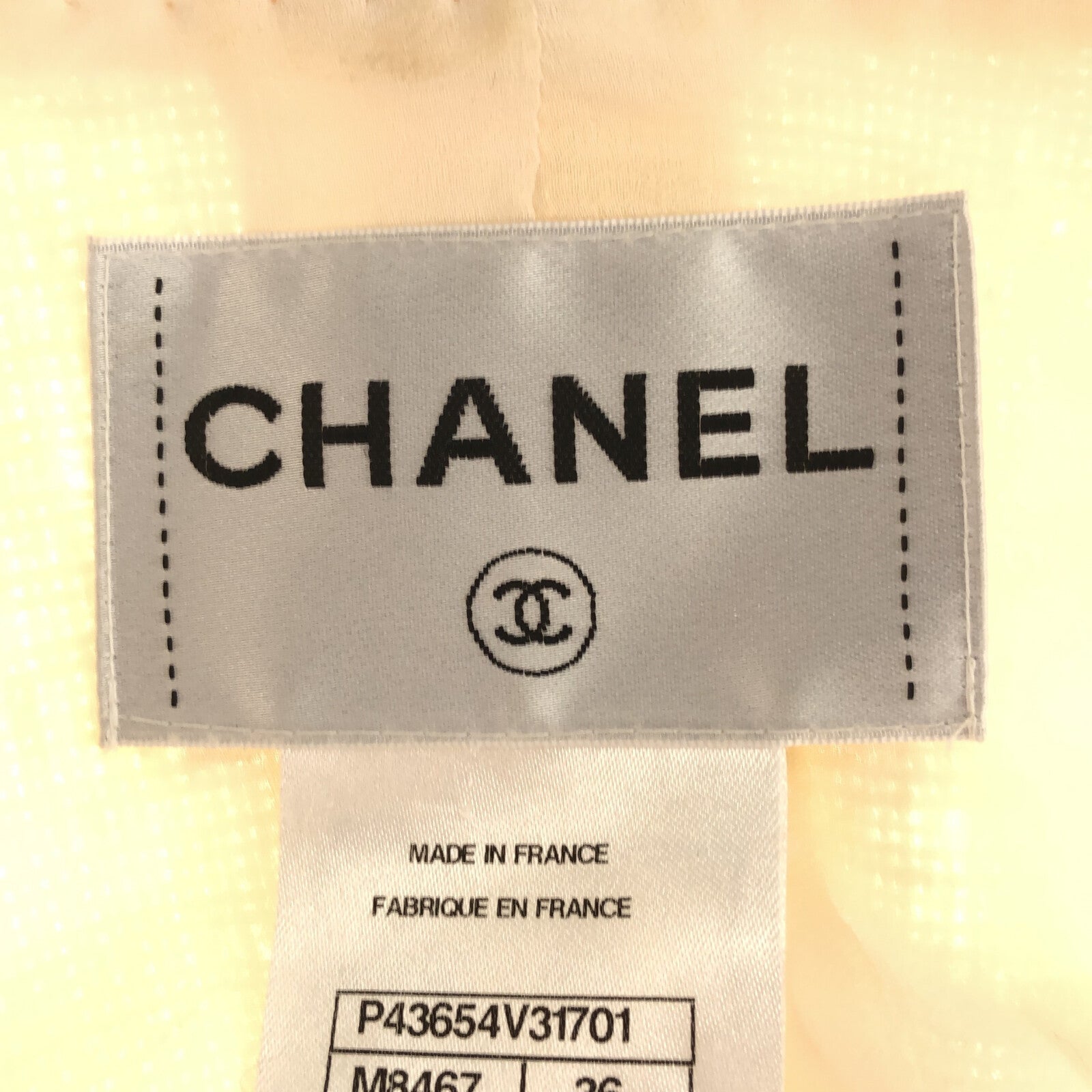 Chanel Jacket  Cotton  White P43654V31701
