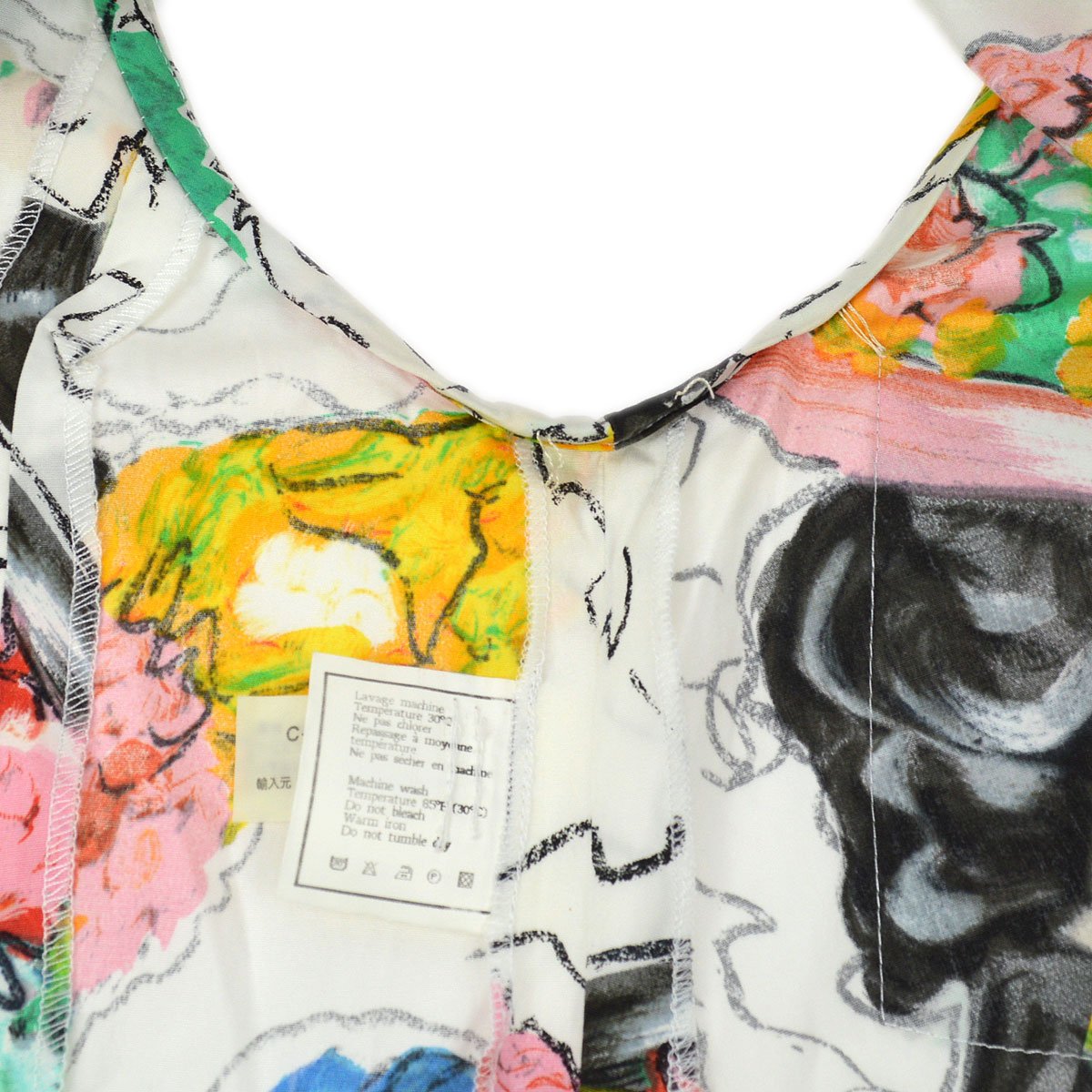 CHANEL 1995 CC buttons logo-print shirtdress 