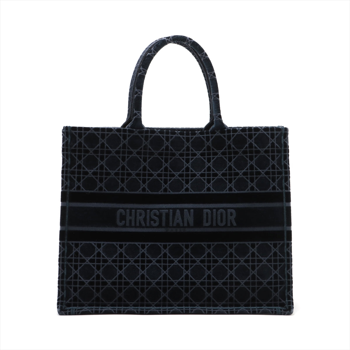 Christian Dior Canari Book Tote Canvas x Belloor  Bag Navy Navi