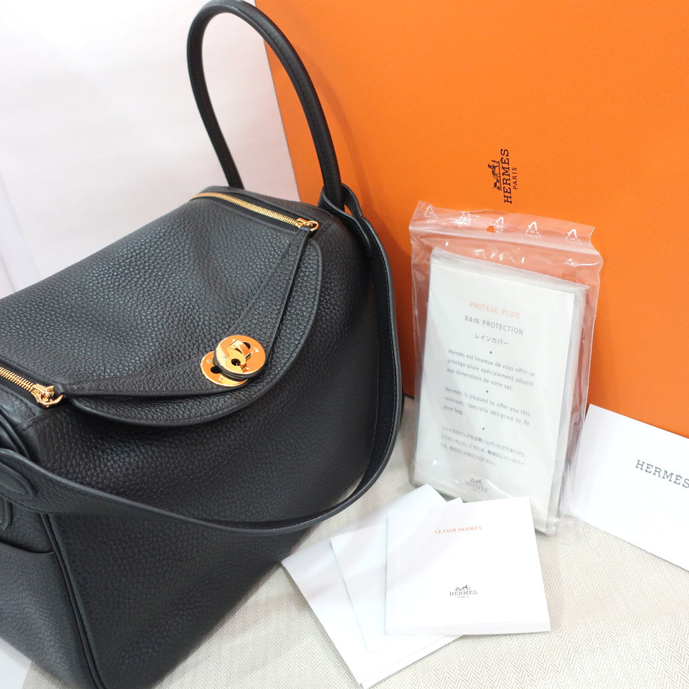 HERMES Hermes Bag Lindy Lindy 26  Clemence BK Black G  Y  2020 Manufacturing  Women Handbag Shoulder  Bags Box Original Dutch Quality Woodwear