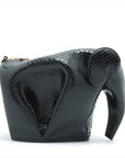 Loewe Elephant Pearson Black Shoulder Bag