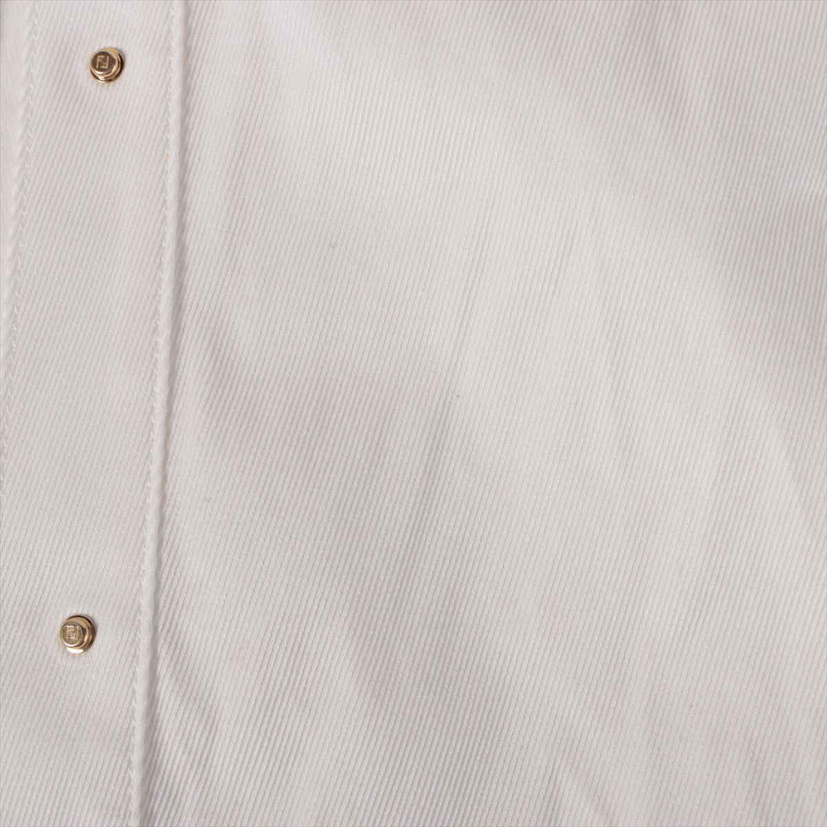 Fendi 22 Years Cotton x Polyurethane Denim Jacket 40  White FLF677