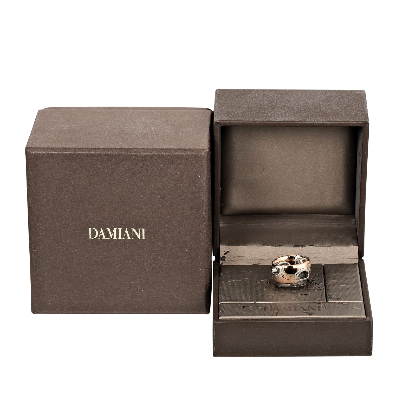 Damiani Damiani D icon 8 ring ring K18 g diamond PG WG about 7.56g A-rang quality cl