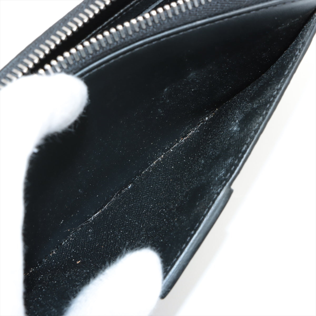 Louis Vuitton Damier Grafit Zippyr Dragon N60379 Black Round Zip Wallet