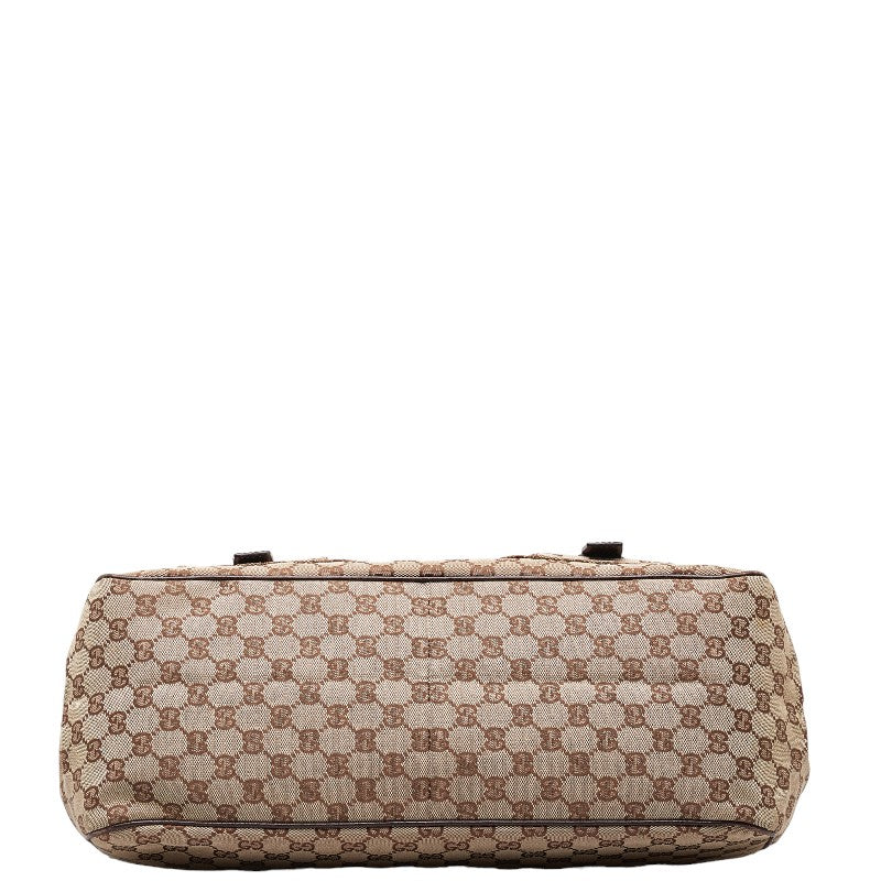 Gucci GG canvas handbag Tote bag 114267 Beige Brown canvas leather ladies Gucci
