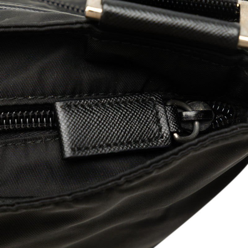 Prada Triangle Logo   Shoulder Bag VA0251 Black Nylon Leather  PRADA  Ladies []