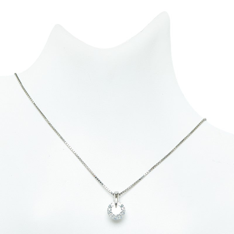 Pt900 platinum Pt850 platinum diamond 1.014ct pendant necklace ladies