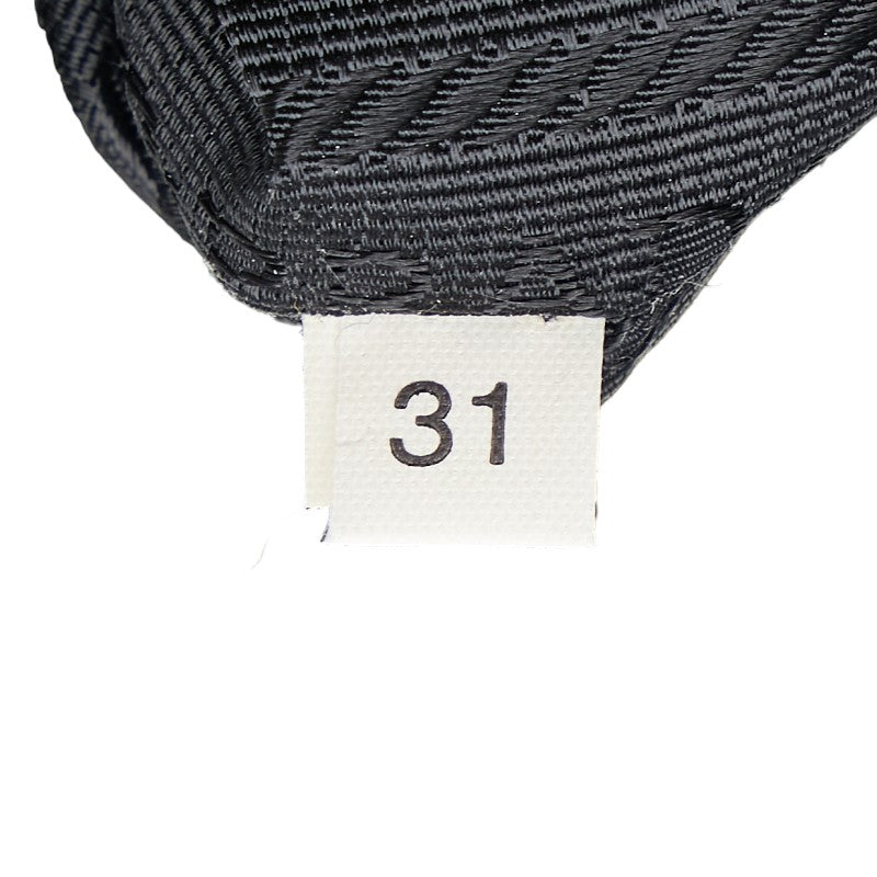 Prada Triangle Logo  Tote Bag Handbag Black Nylon Leather  Prada  Livestock