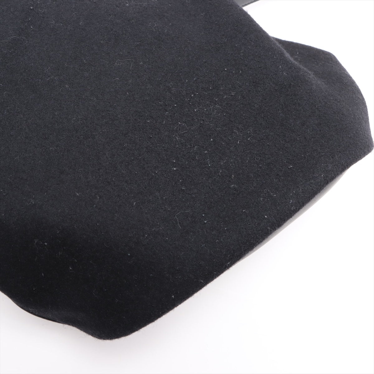 Saint Laurent  Rivgoth Felt x Leather Shoulder Bag Black 710261