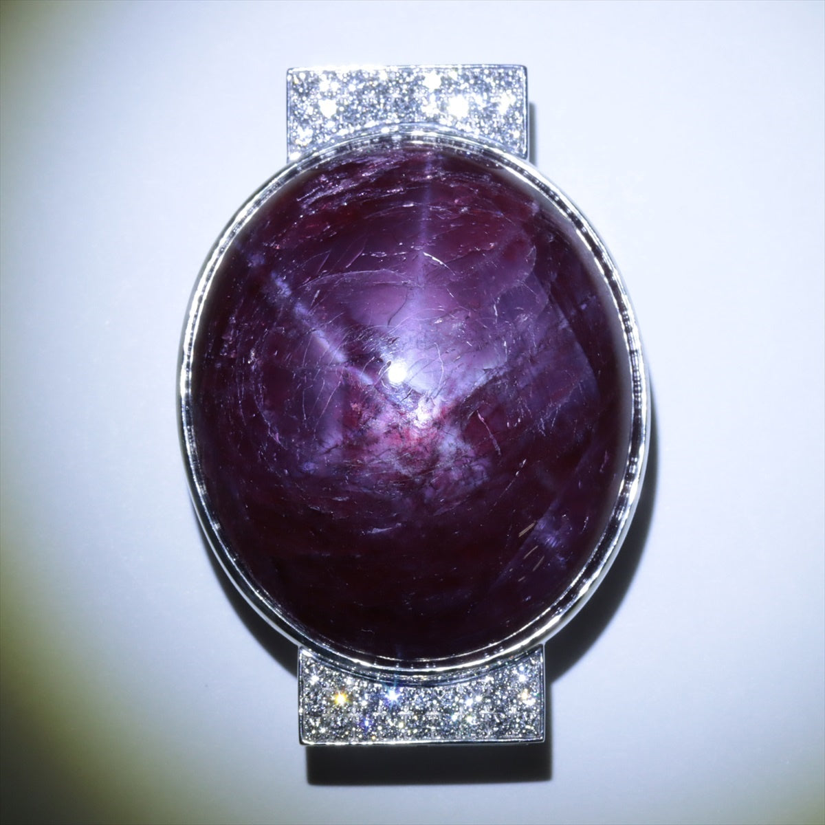 Popular star sapphire diamond belt hers K18WG 48.4g 187.927 0833