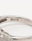 Ru Diamond Ring Pt900 8.4g 657 D018 Usually Heated