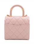 Chanel Matrasse  Chain Shoulder Bag Pink Gold Gold  IC Chip