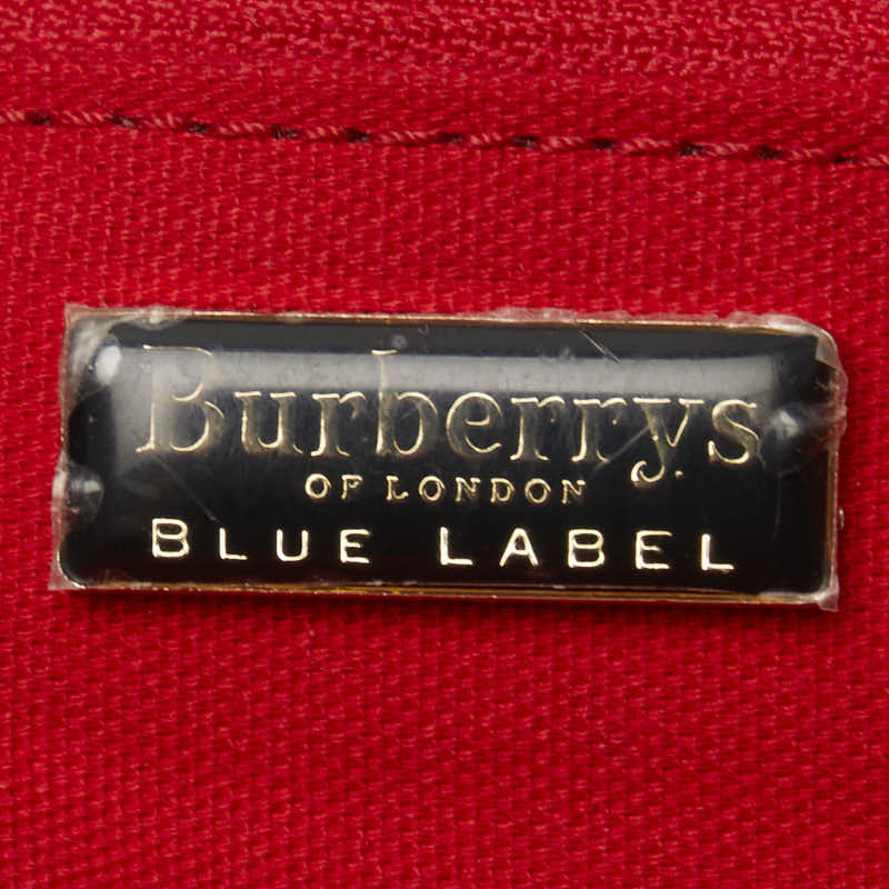 Burberry Nova Check Shoulder Bag Beige Black Wool Leather