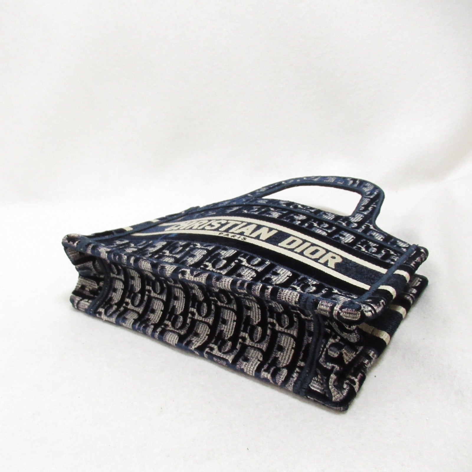 Dior Dior Umbrella Embroidery Book Tote Mini-Bag Handbag Handbag Canvas  Navy S5475ZRIW_M928