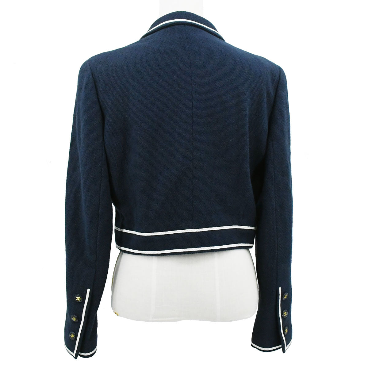 Chanel 1995 Spring CC-buttons bouclé cropped jacket 