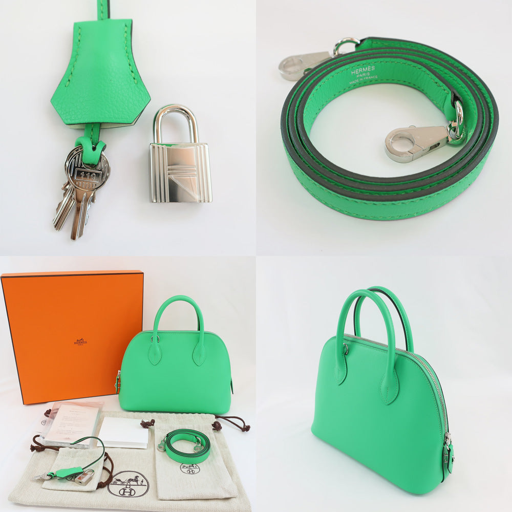 Hermes Bolide 1923 Handbag Vel Comic  Color Light Green Green U Graffiti Manufactured around 2022 2WAY Shoulder