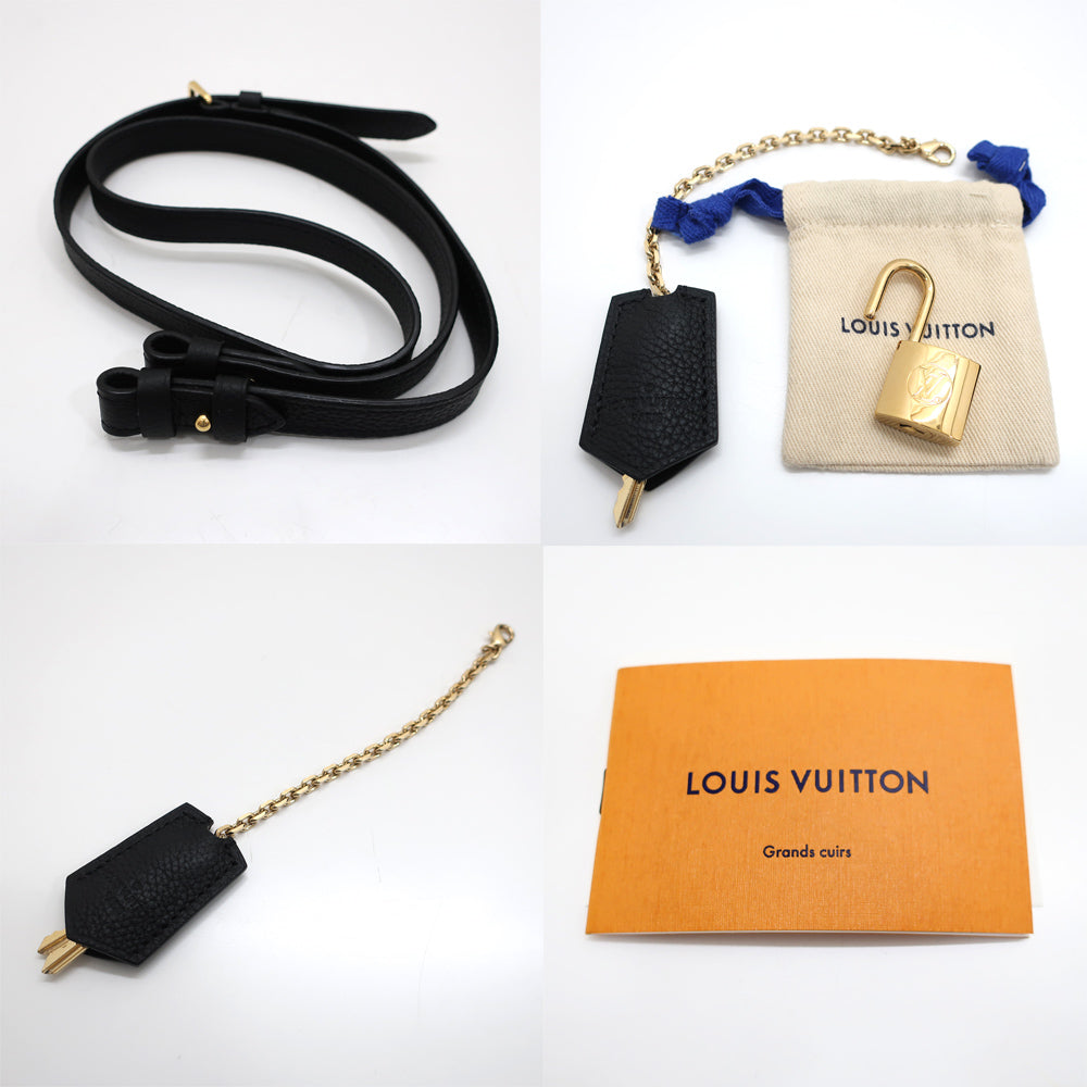 Louis Vuitton M54348 Noir M54348 Padlock Handbag 2WAY Black Black G