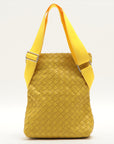 Bottega Veneta Intrecciato Leather Shoulder Bag Yellow