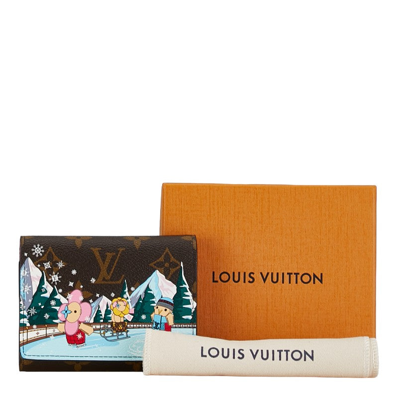 Louis Vuitton Monogram Vivienne Portefolio Victoria Double Fold Wallet M82622 Brown Multicolor PVC Leather  Louis Vuitton