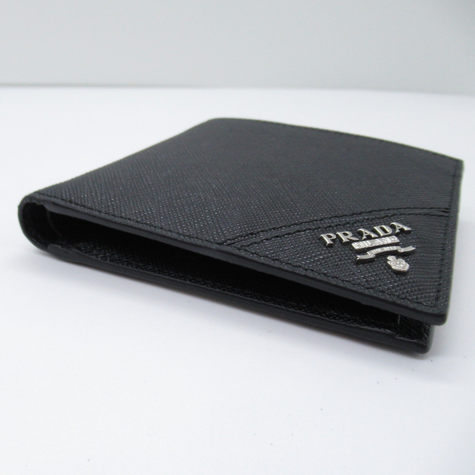 Prada Twin Fold Wallet Sapphire  Black 2M0738