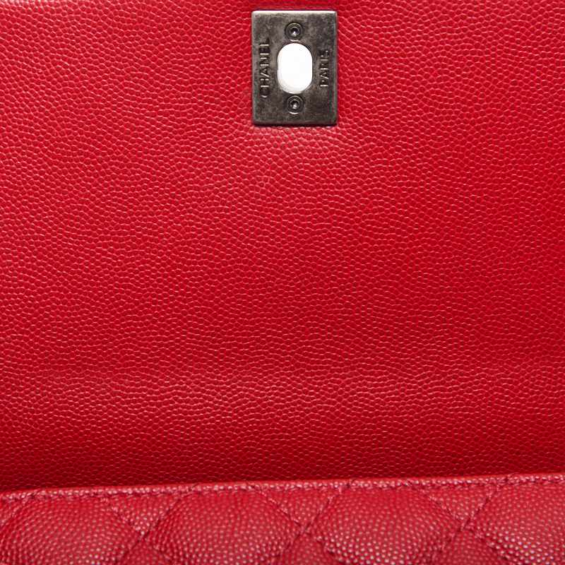 CHANEL Matrasse Coco Handle 2WAY Handbag Caviar S Red (Silver G ) Handbag  Shoulder Bag Ladies Handbag Hybrid 【 Delivery】 Netherlands Online