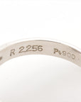 Pink sapphire diamond ring Pt900 12.4g R2.256 D1.59