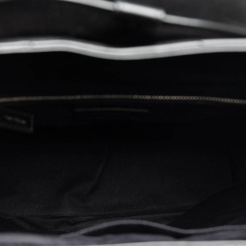 San Laurent Monogram Rule Medium Lock Backpack 487219 Black Leather  Saint Laurent