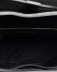 San Laurent Monogram Rule Medium Lock Backpack 487219 Black Leather  Saint Laurent