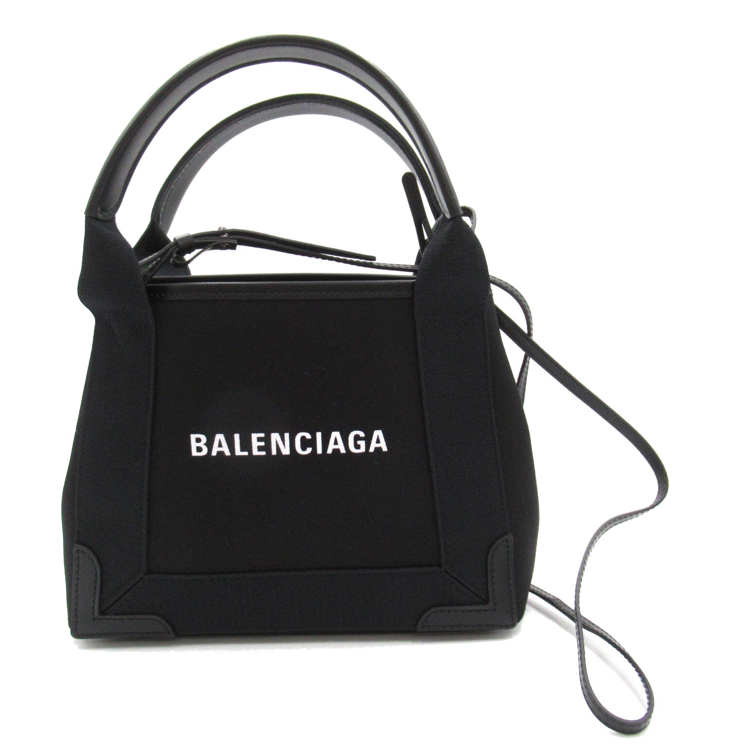 BALENCIAGA BALENCIAGA NAIBY CABAS XS AJ 2w Shoulder Bag  Canvas Black 3903462H3N1000