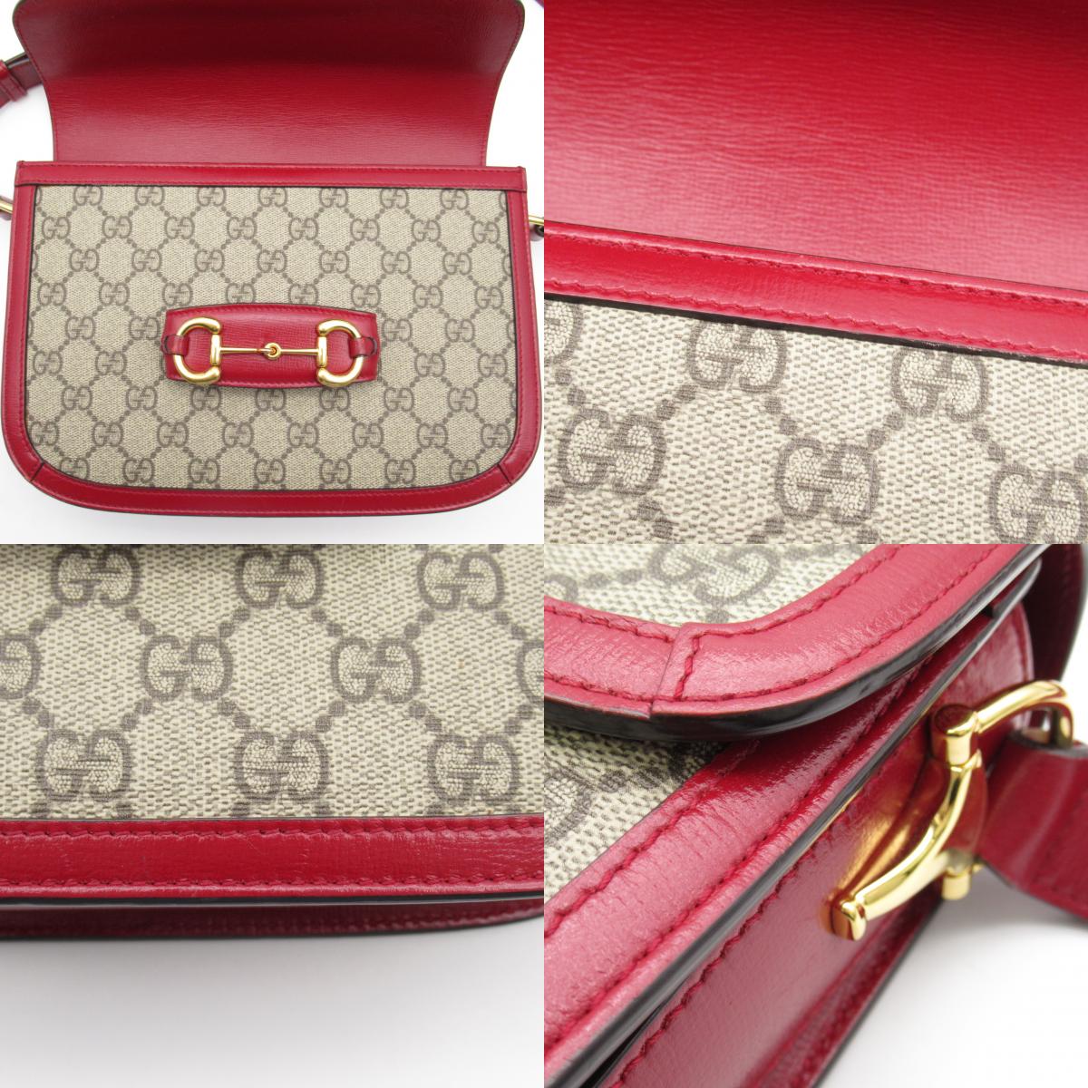 Gucci GG Spr Shoulder Bag Shoulder Bag PVC Coated Canvas Leather  Beige / Red 602204 【Anti-Anti-Anti-Anti-Anti-Anti-Anti-Anti-Anti-Anti-Anti】