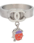 Chanel Ladybug Ring Silver 