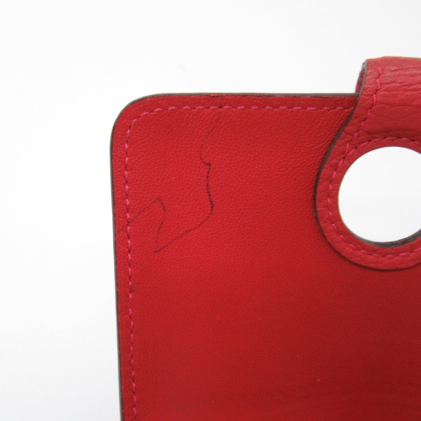 Hermes  Card Case Luigarance Card Case Accessories Leather Togo  Red