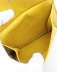 Bottega Veneta Maxine Introduction Leather Compact Wallet Yellow